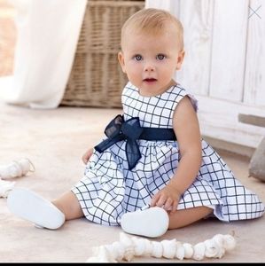 Toddler Girl dress Birthday party w/bow